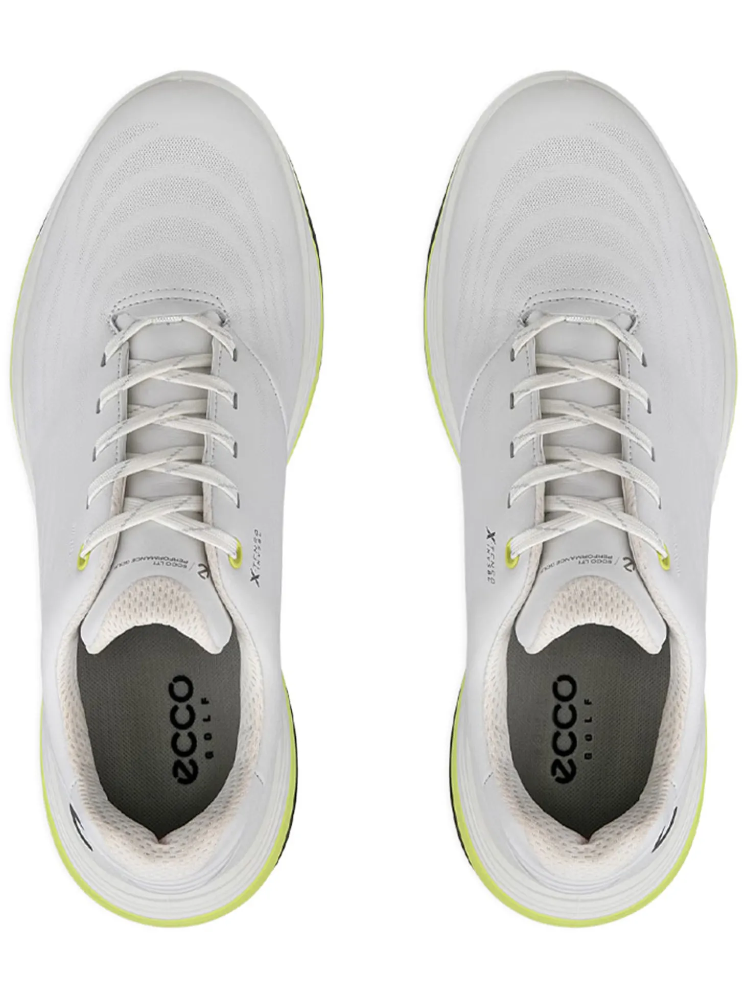 Ecco M LT1 Golf Shoes - White/Lime