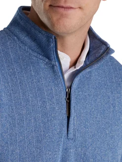 FootJoy Drop Needle Pullover - Twilight Blue