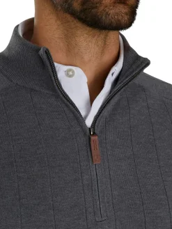 FootJoy Drop Needle Pullover - Heather Charcoal