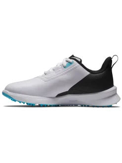 FootJoy Junior Fuel Golf Shoes - White/Black