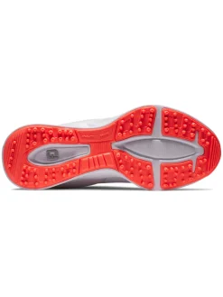 FootJoy Junior Girls Fuel Golf Shoes - White/Pink/Coral