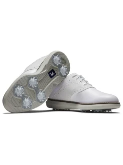 FootJoy Junior Traditions Golf Shoes - White