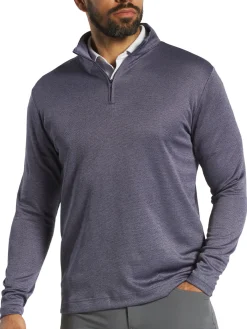 FootJoy Space Dye Dot Midlayer (Athletic Fit) - Purple Dusk/Black