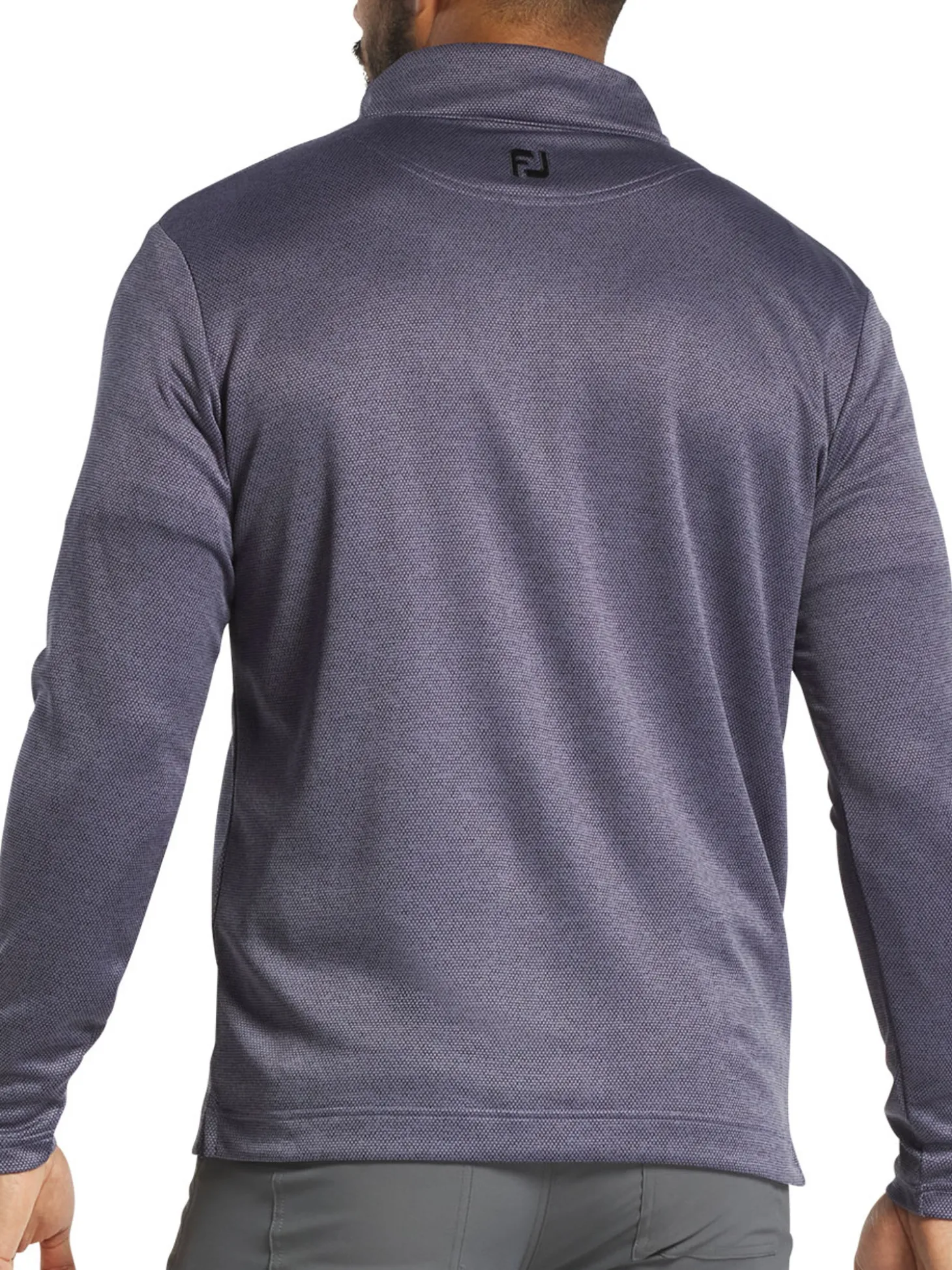 FootJoy Space Dye Dot Midlayer (Athletic Fit) - Purple Dusk/Black