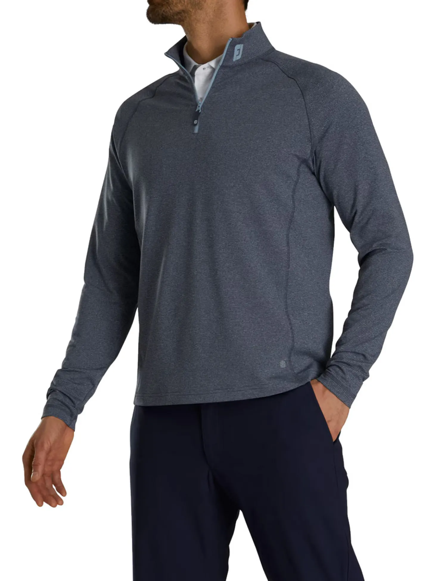 FootJoy Thermoseries Brushed Back Midlayer (Athletic Fit) - Navy