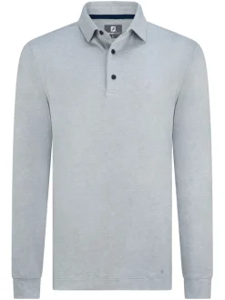 FootJoy ThermoSeries Long Sleeve Polo Shirt (Athletic Fit) - Grey