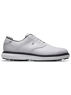 FootJoy Traditions Spikeless Golf Shoes - White