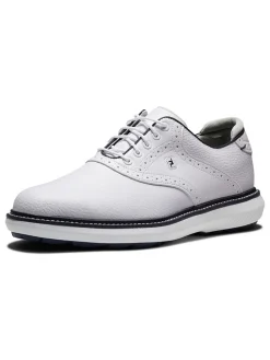 FootJoy Traditions Spikeless Golf Shoes - White