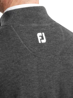FootJoy Wool Blend 1/2 Zip Pullover - Heather Charcoal