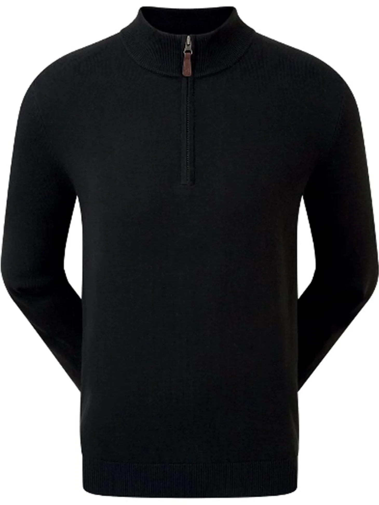 FootJoy Wool Blend 1/2 Zip Pullover - Black