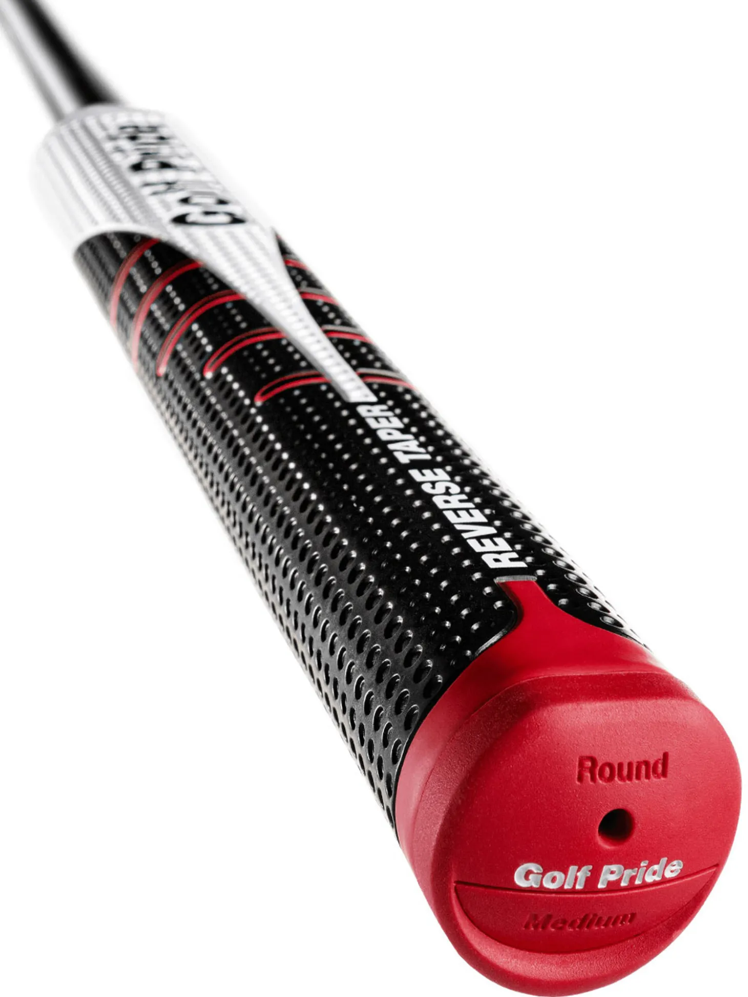 Golf Pride Reverse Taper Round Putter Grip - Black/White