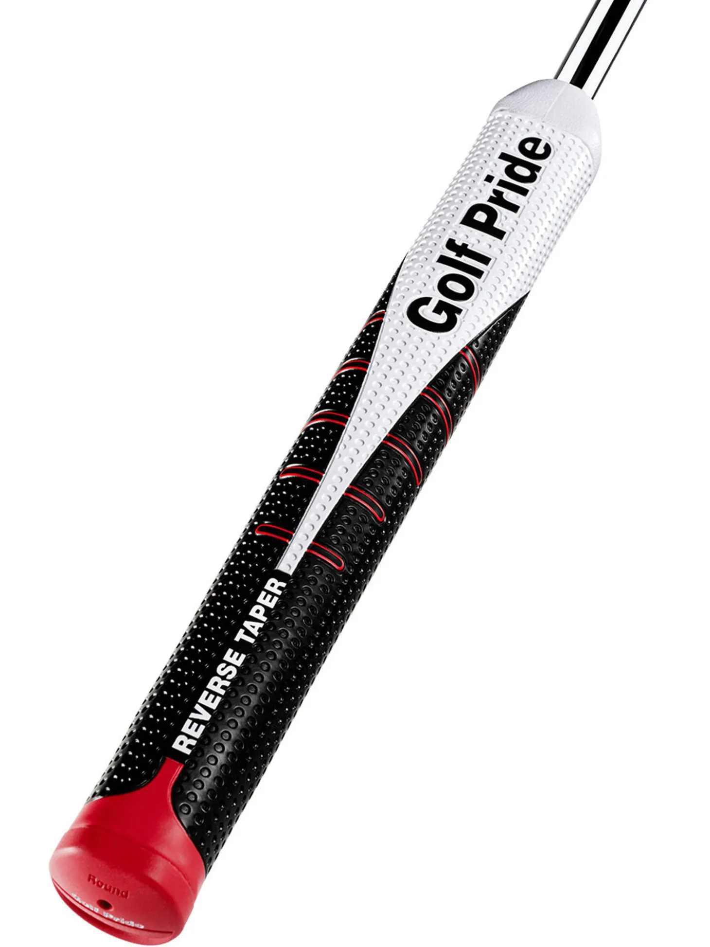 Golf Pride Reverse Taper Round Putter Grip - Black/White