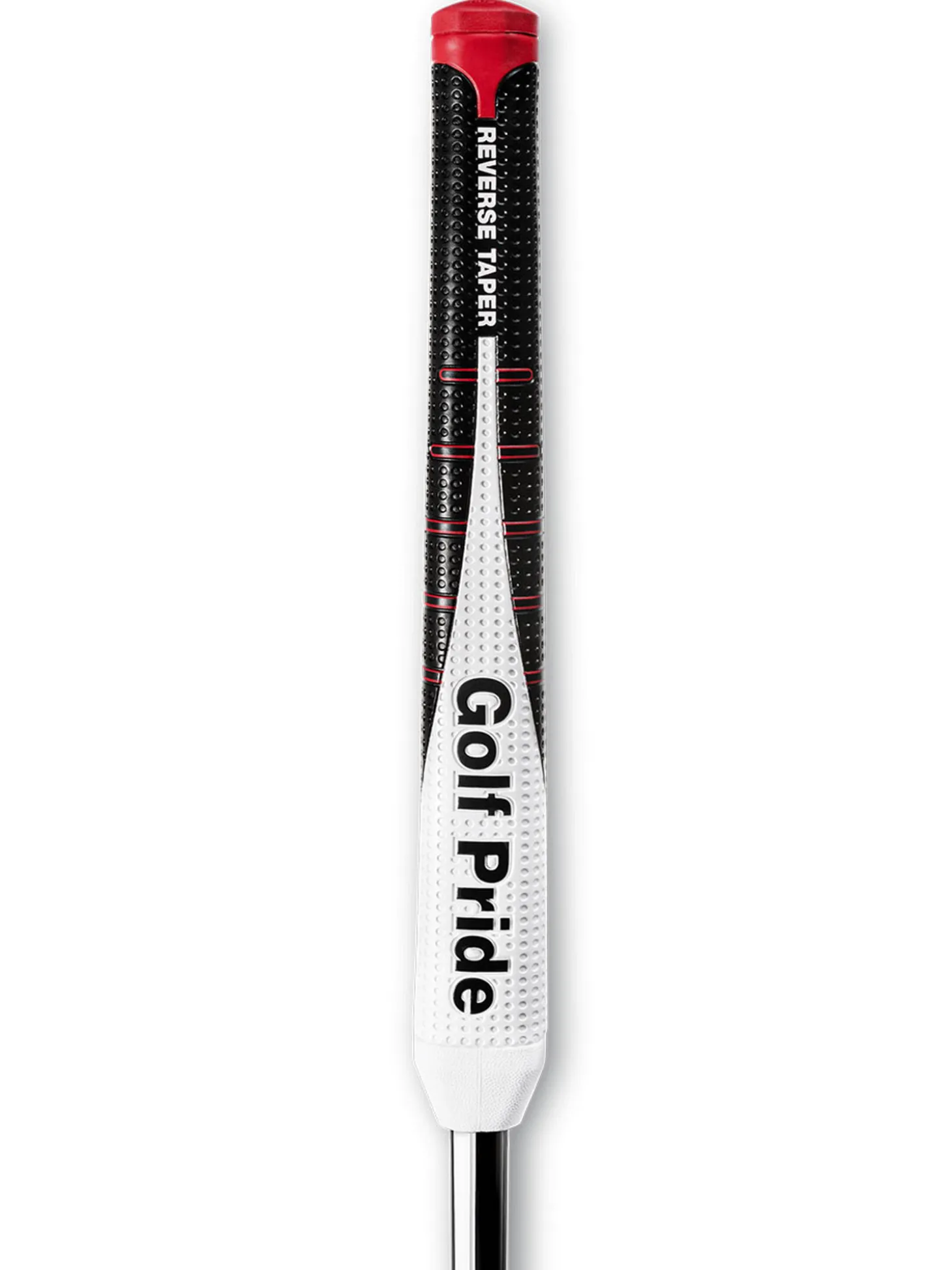 Golf Pride Reverse Taper Flat Putter Grip - Black/White