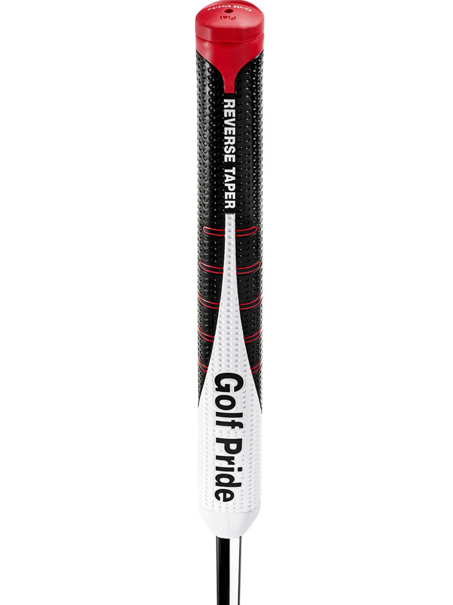 Golf Pride Reverse Taper Flat Putter Grip - Black/White