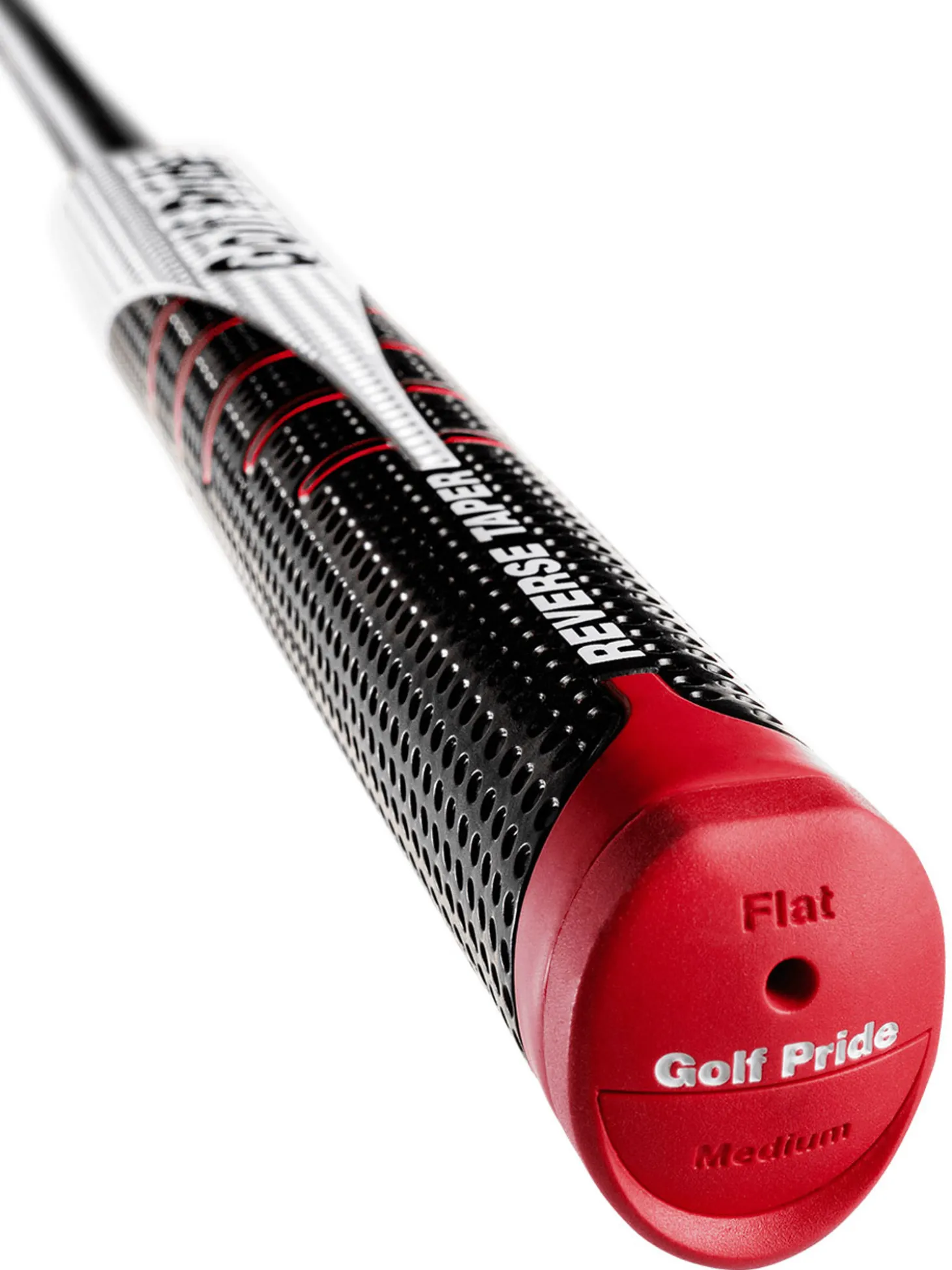 Golf Pride Reverse Taper Flat Putter Grip - Black/White