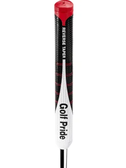 Golf Pride Reverse Taper Flat Putter Grip - Black/White