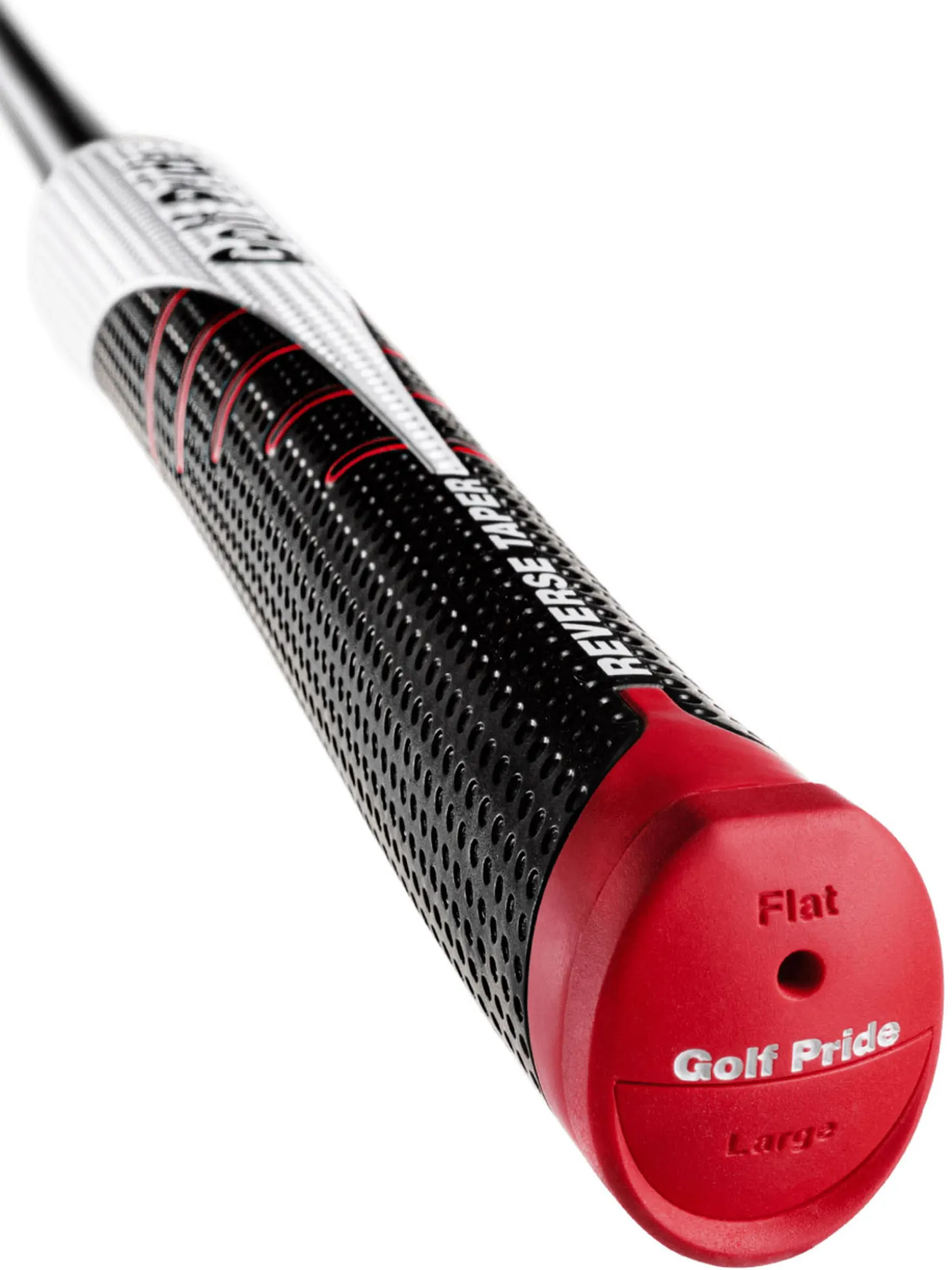 Golf Pride Reverse Taper Flat Putter Grip - Black/White