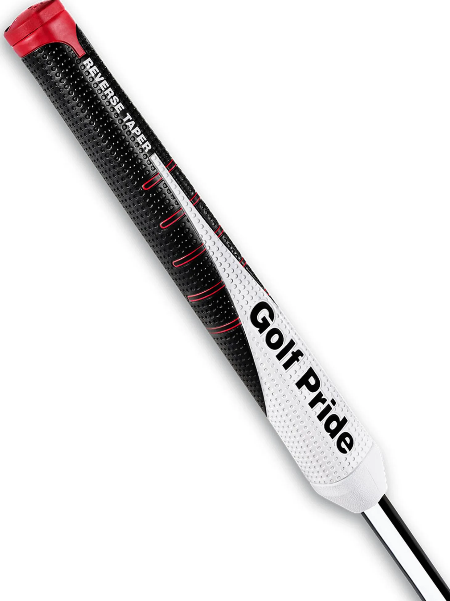 Golf Pride Reverse Taper Flat Putter Grip - Black/White