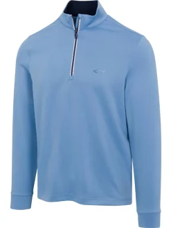 Greg Norman 1/4 Zip Pullover - Blue Cloud