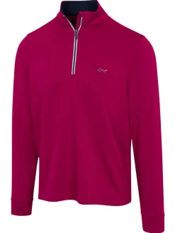 Greg Norman 1/4 Zip Pullover - Garnet