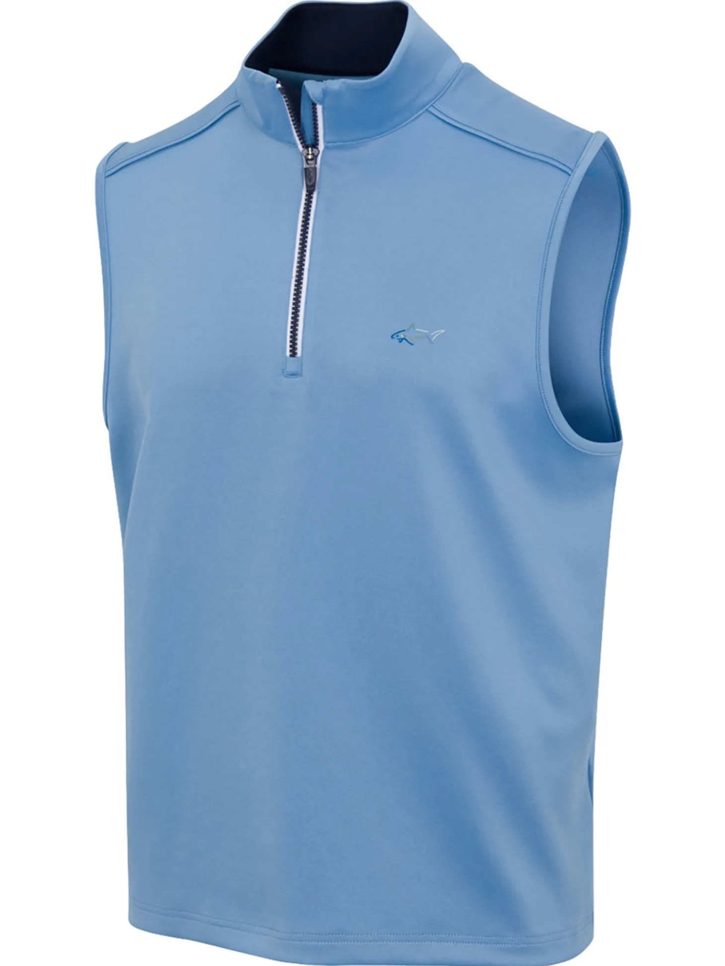 Greg Norman 1/4 Zip Vest - Blue Cloud