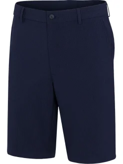 Greg Norman Seersucker Solid 9.5" Short - Navy