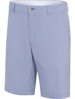 Greg Norman Seersucker Stripe 9.5" Short - Maritime/White