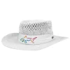 Greg Norman Signature Straw Hat - White