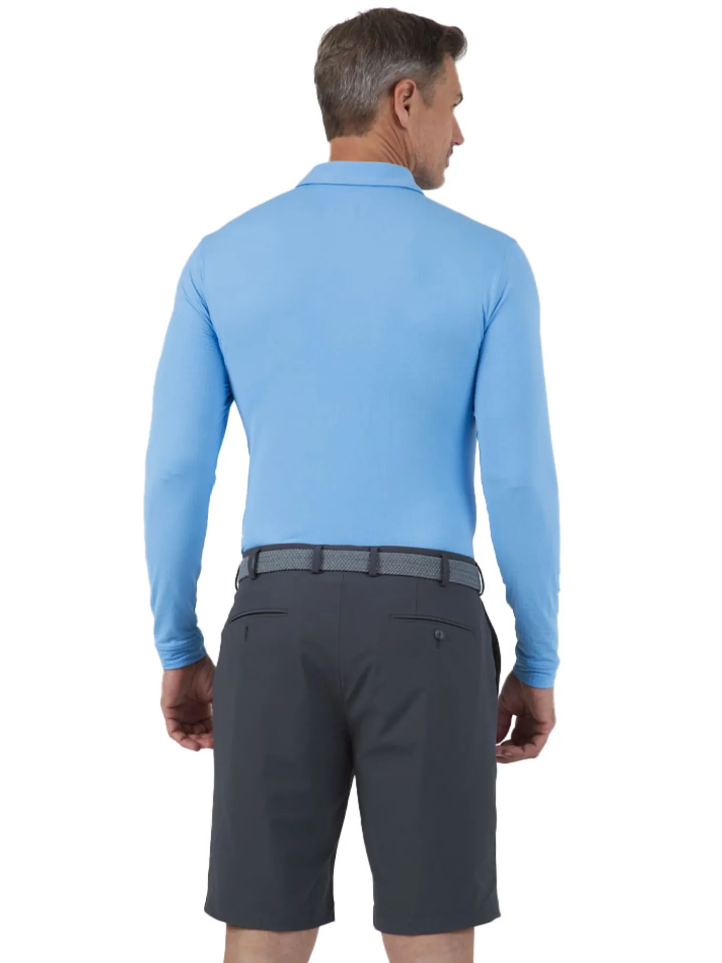 IBKUL Men's Long Sleeve Polo - Peri
