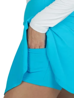 IBKUL Solid Flounce Skort (16.25