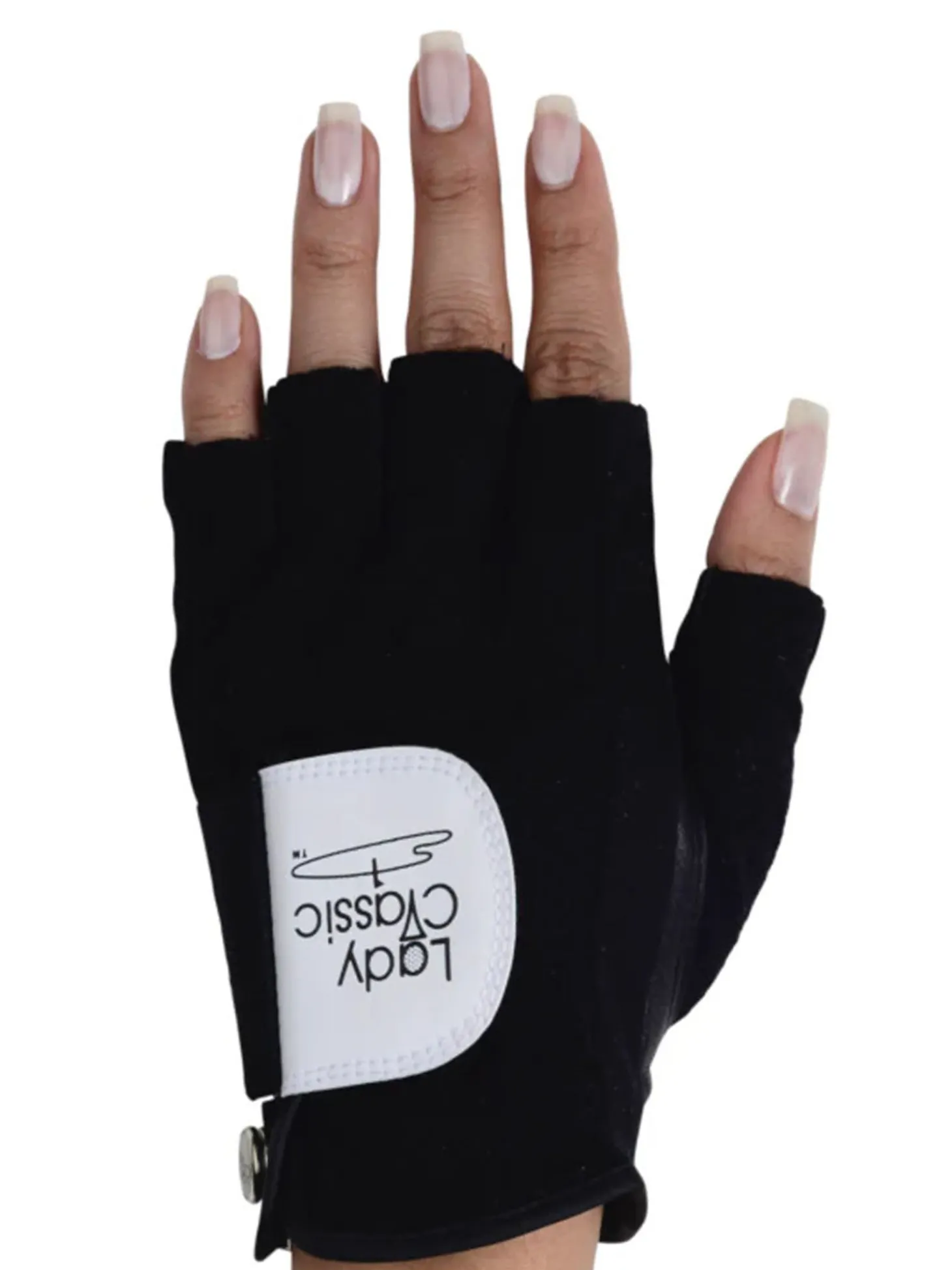 Lady Classic Half Glove - Black