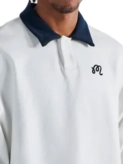 Malbon Artigianale Collared Crewneck - White