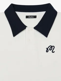 Malbon Artigianale Collared Crewneck - White