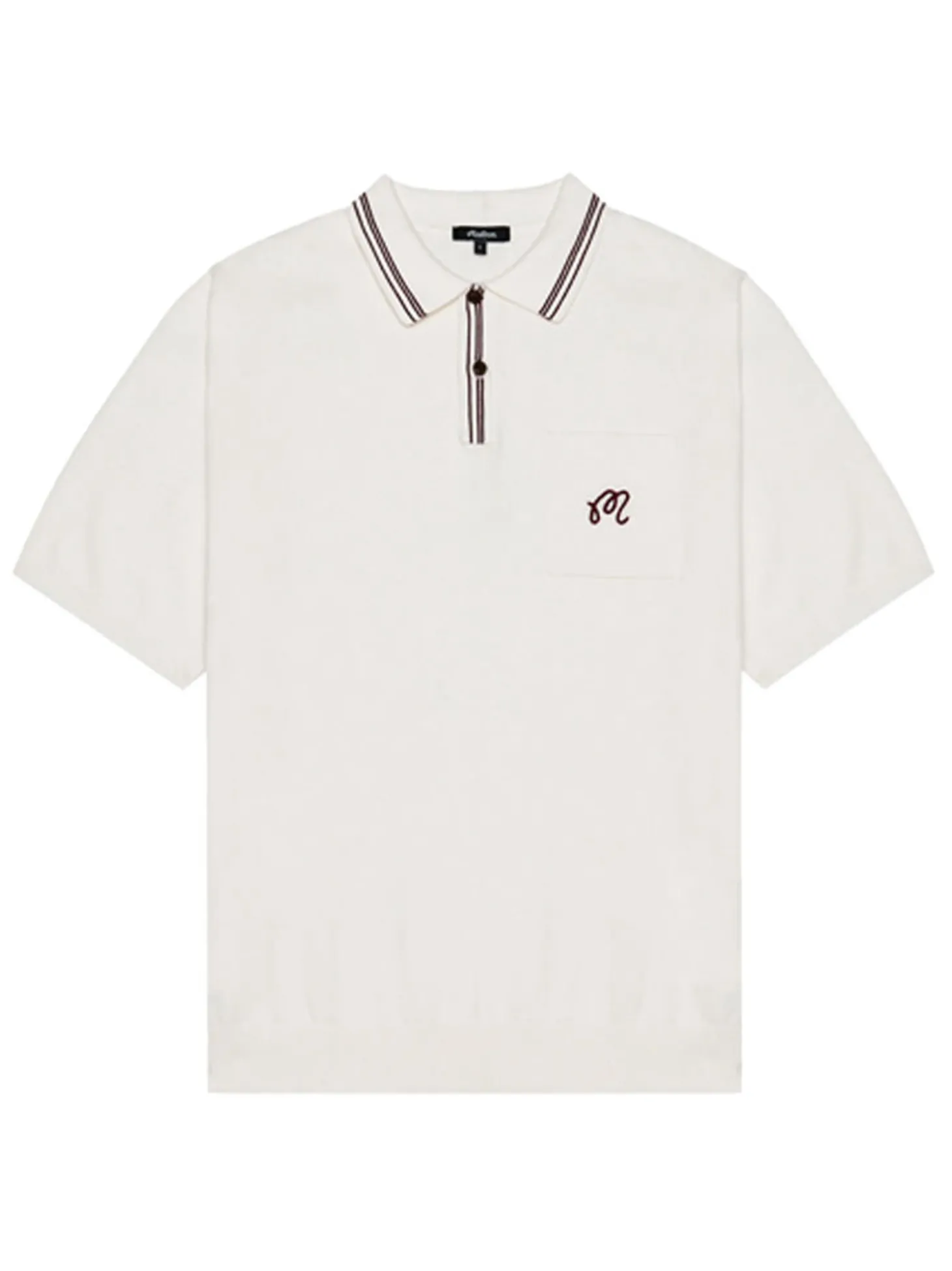 Malbon Campania Knit Polo - Ivory