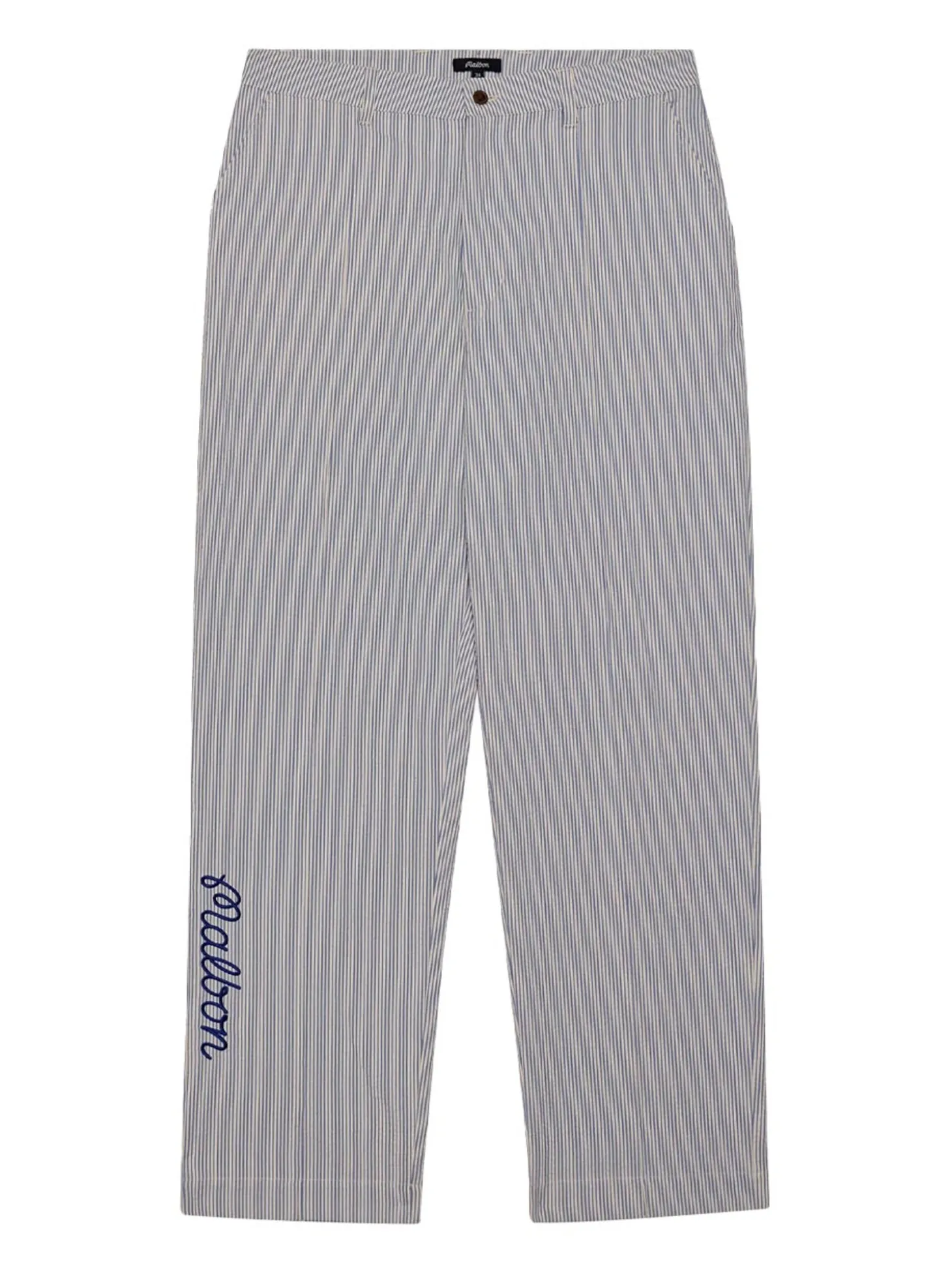Malbon Cannes Pleated Trouser - Blue