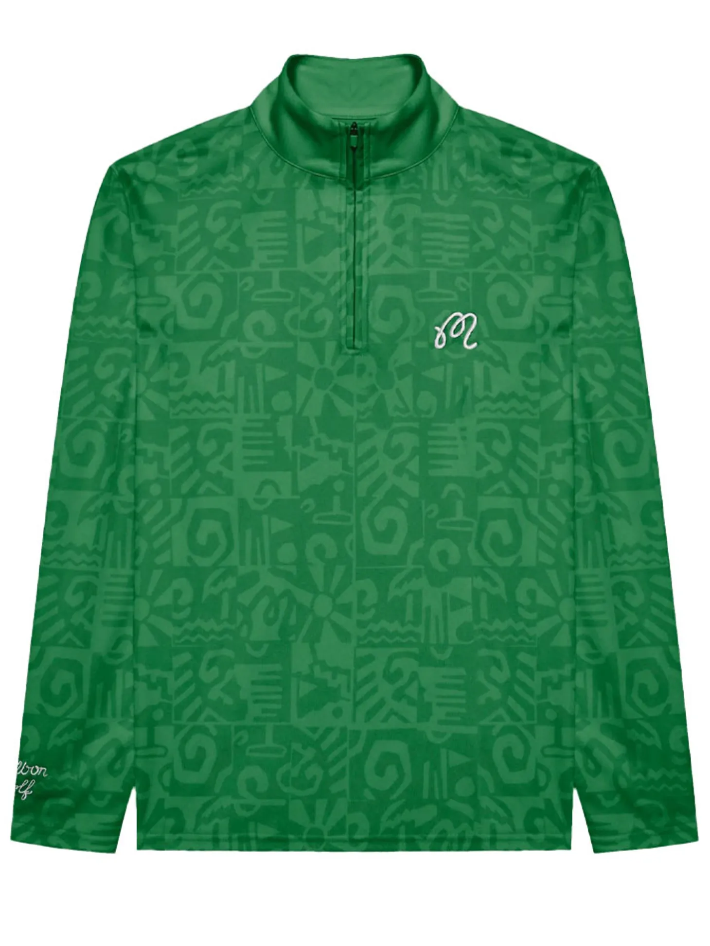 Malbon Capo Performance Quarter Zip - Kelly Green