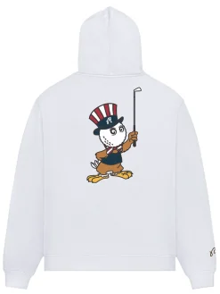 Malbon Eagle Buckets Hoodie - White