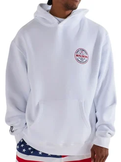 Malbon Eagle Buckets Hoodie - White