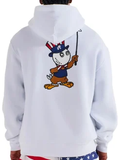 Malbon Eagle Buckets Hoodie - White