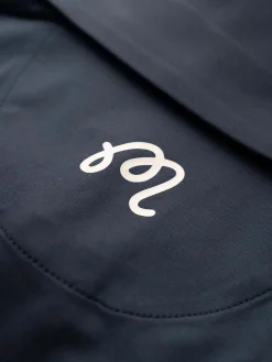 Malbon Evergreen Tiger Buckets Performance Pique Polo - Navy