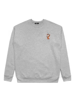 Malbon Evergreen Tiger Buckets Crewneck Sweatshirt - Heather