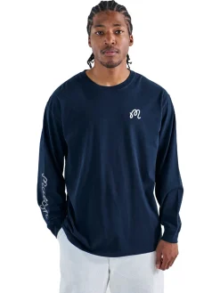 Malbon Gorse Long Sleeve Tee - Navy