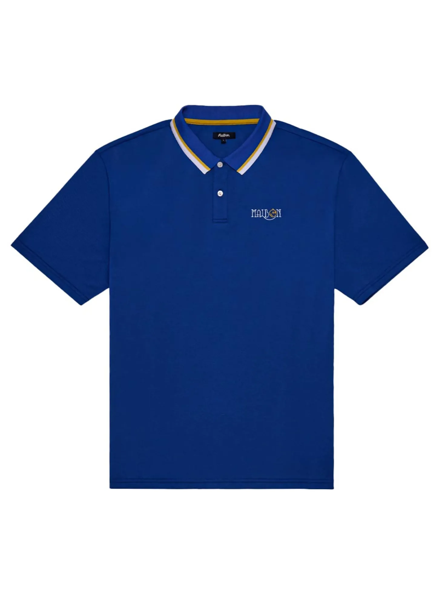 Malbon Grasse Pique Polo - Blue
