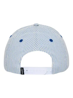 Malbon Grasse Seersucker Dad Cap - Blue