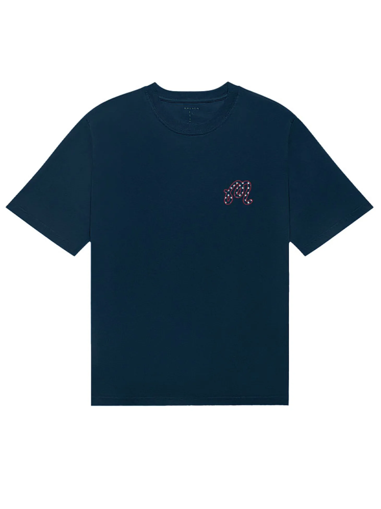 Malbon In Golf We Trust Short Sleeve Tee - Navy