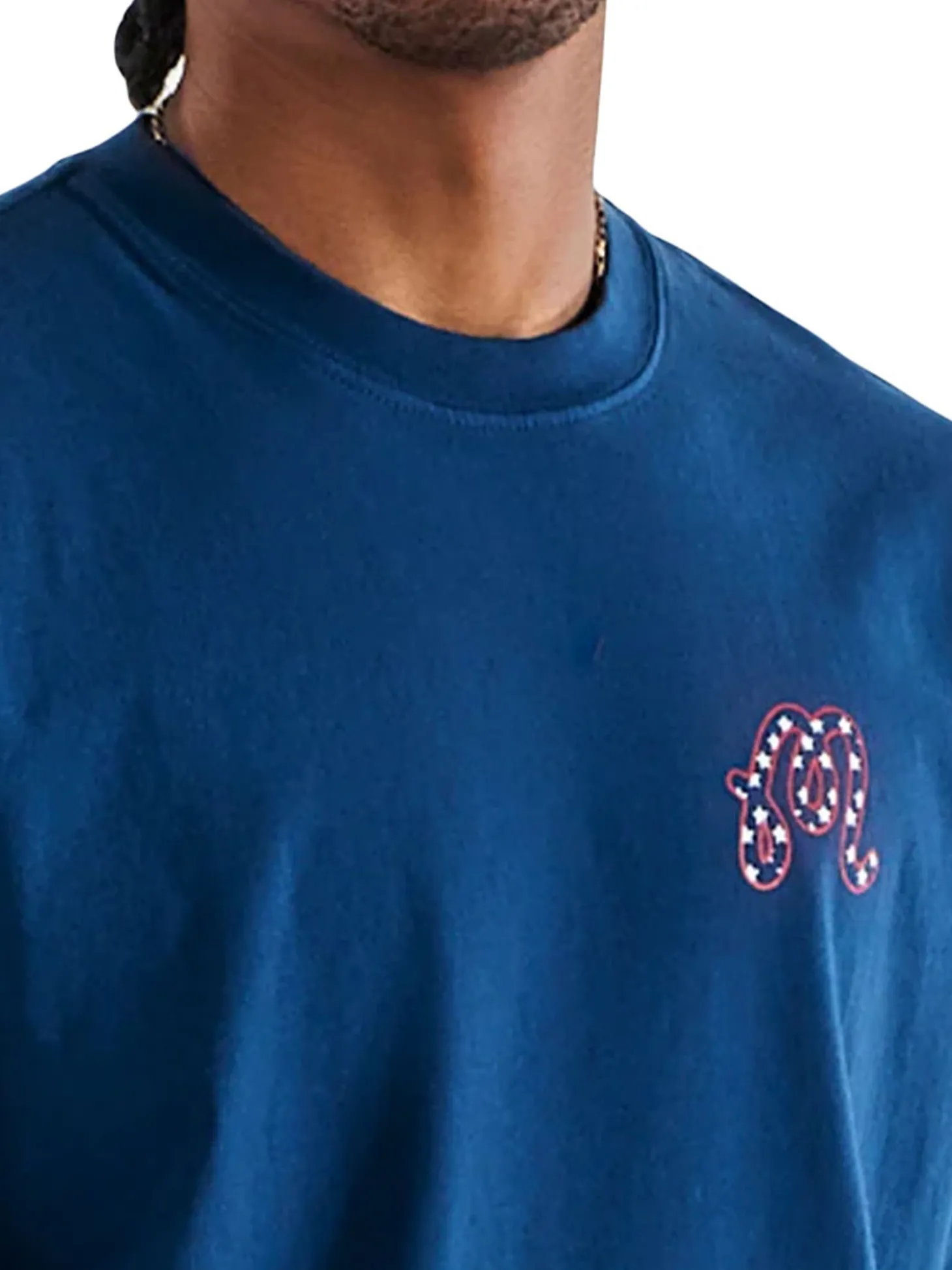 Malbon In Golf We Trust Short Sleeve Tee - Navy