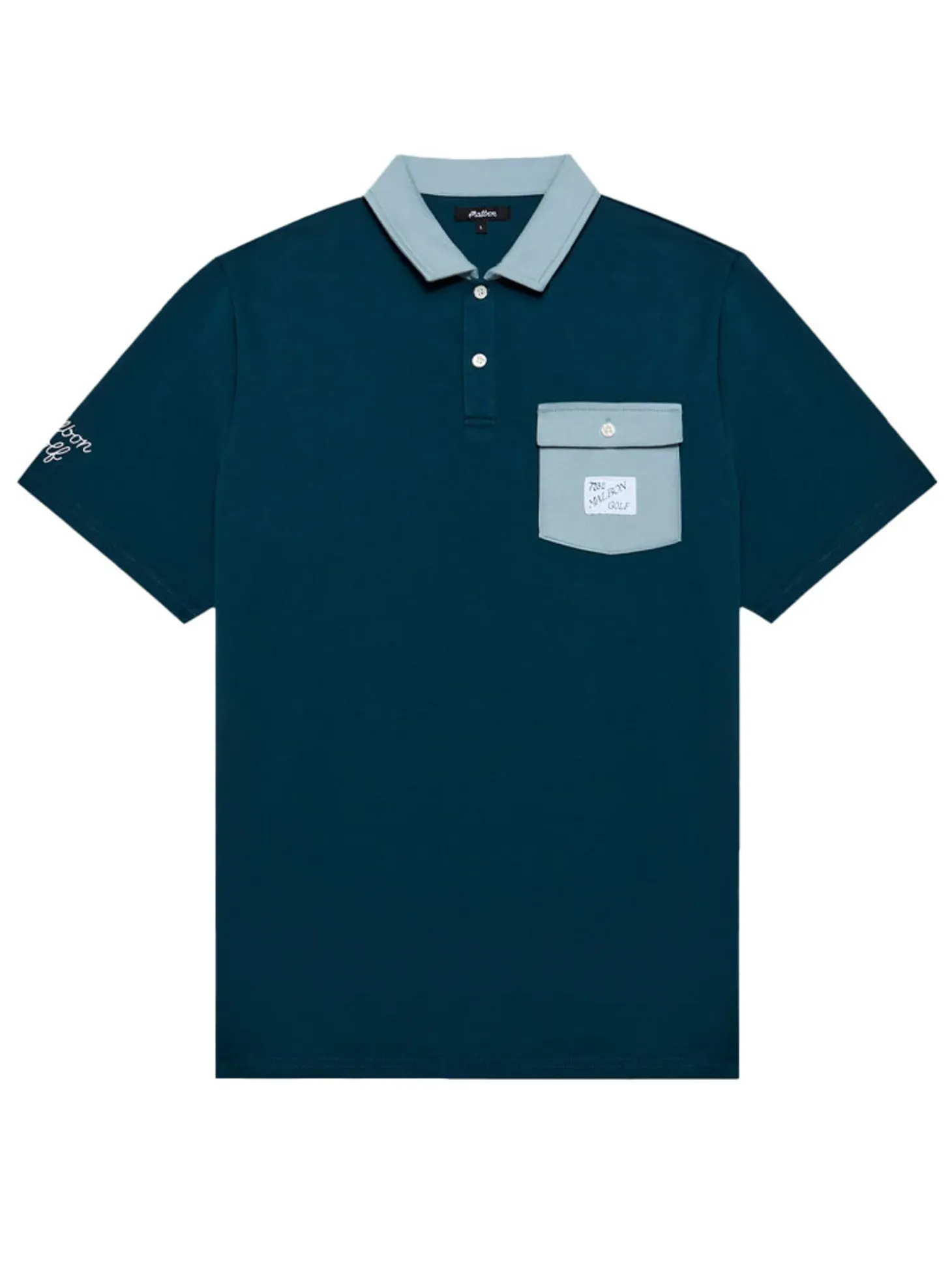 Malbon Jovis Solid Polo - Ocean