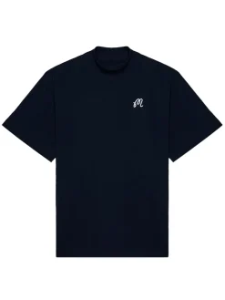 Malbon Mare Mockneck Tee - Navy