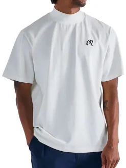 Malbon Mare Mockneck Tee - White