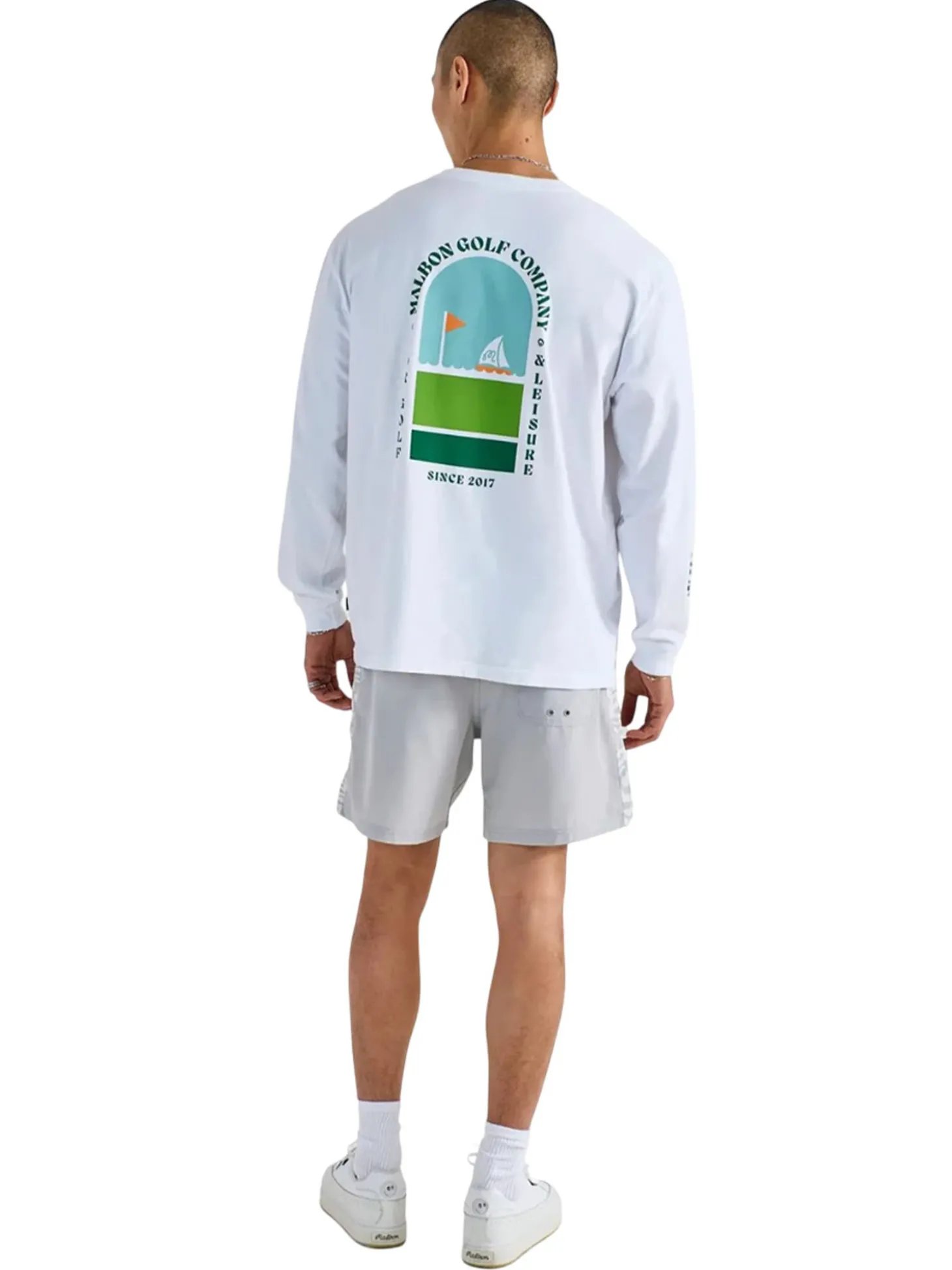 Malbon Marina LS Tee - White
